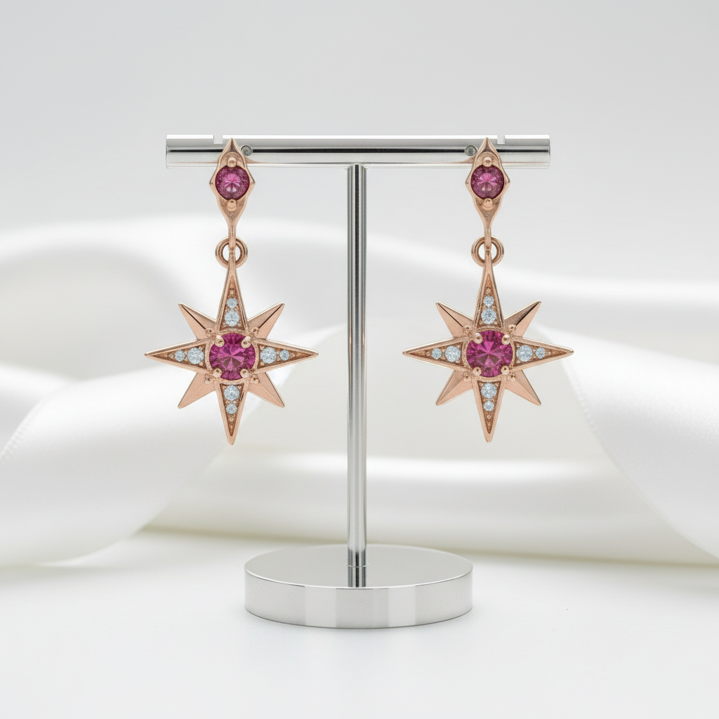 Magical Star Tourmaline Dreamy Earrings