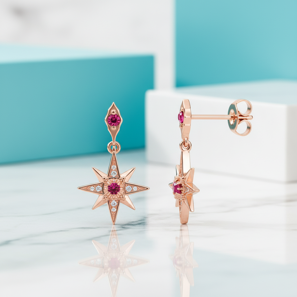 Magical Star Tourmaline Dreamy Earrings