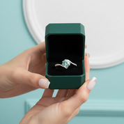 Modern Bypass 1.00 ct Round Diamond OptionEngagement Ring - Evani Naomi Jewelry