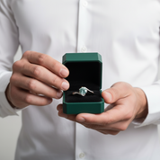 Modern Bypass 1.00 ct Round Diamond OptionEngagement Ring - Evani Naomi Jewelry