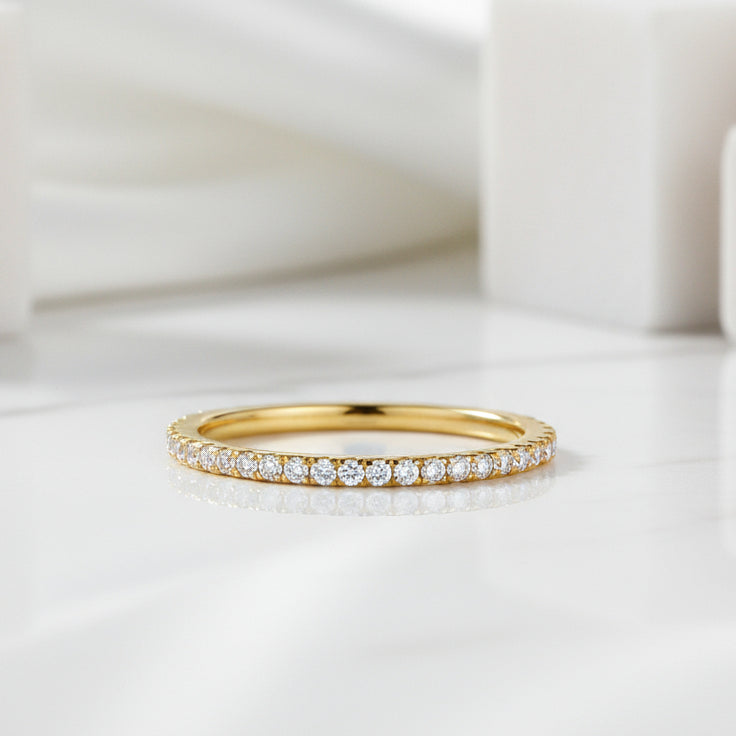 Multicolor Diamond Wedding Band-Evani Naomi Jewelry