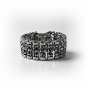 Multiple Skull Heads Charm Punk Bracelet
