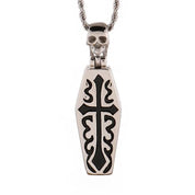 Mummy-Carved Cross Gothic Necklace-Evani Naomi Jewelry