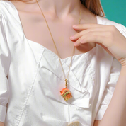 Mystical Mushroom House and Adorable Rabbit Necklace-Evani Naomi Jewelry
