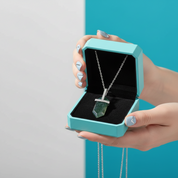 Intertwined Fates- Bullet Shaped Pendant Moss Agate Necklace