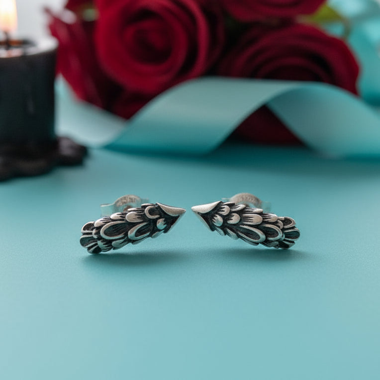 Neo-Gothic Style Eagle Claw Stud Earrings-Evani Naomi Jewelry