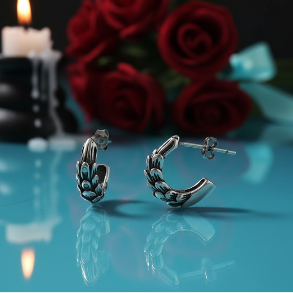 Neo-Gothic Style Eagle Claw Stud Earrings-Evani Naomi Jewelry