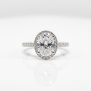 Oval Cut 2ct Diamond Option Engagement Ring - Evani Naomi Jewelry
