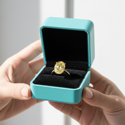 Oval Cut 3.5ct Yellow Gold Engagement Ring