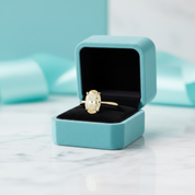 Oval Cut 3.5ct Yellow Gold Engagement Ring