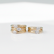 Oval Cut Diamond Option 14k Yellow Gold Engagement Ring
