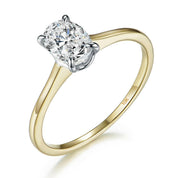 Oval Solitaire 14K Yellow Gold Engagement Ring-Evani Naomi Jewelry
