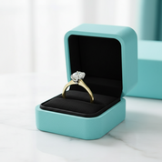 Diamond Oval Solitaire 14K Yellow Gold Engagement Ring-Evani Jewelry