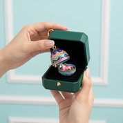 Painted Eggshell Enamel Necklace