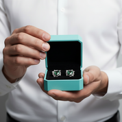 Fated Hearts- Leaf Branch Natural Moss Agate Earrings