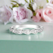 Pear Cut Synthetic Morganite with Halo 3Pcs Bridal Set-Evani Naomi Jewelry