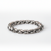 Polished Unique Link Chunky Chain Bracelet