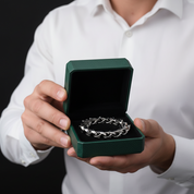 Polished Unique Link Chunky Chain Bracelet