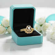 Priest's Diamond Birthstone Ring Set in 14k Yellow Gold-Evani Jewelry