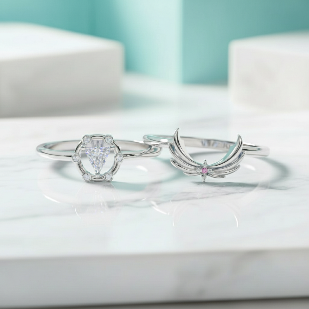 Priest's Diamond Birthstone Ring Set in 14k Yellow Gold-Evani Jewelry