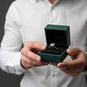 Princess Cut 1ct Sparkling Diamond OptionClassic 4 Claw Engagement Ring - Evani Naomi Jewelry