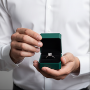 Princess Cut 2ct Diamond OptionEngagement Ring - Evani Naomi Jewelry
