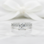 Princess-cut 1.0 ct Diamond Ring Set