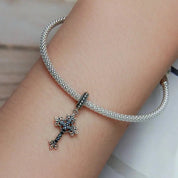 Punk Cross and Black Swan Charms-Evani Naomi Jewelry