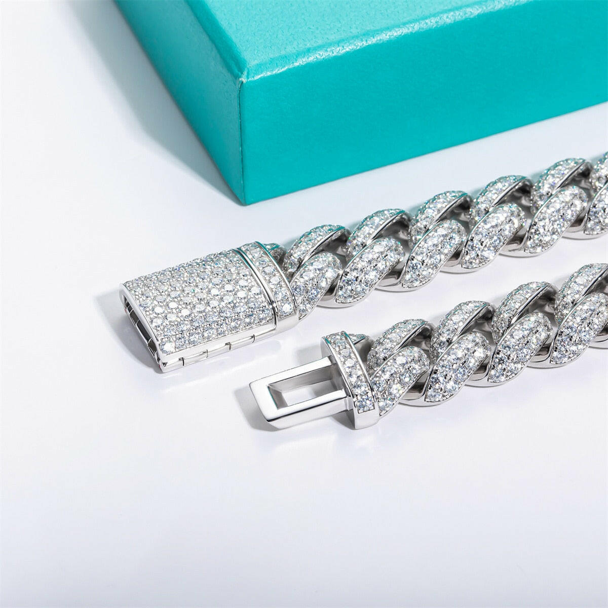 Punk Diamond Cuban Link Chain Bracelet-Evani Naomi Jewelry