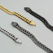 Punk Double Wolf Head Vintage Bracelet-Evani Naomi Jewelry