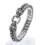 Punk Double Wolf Head Vintage Bracelet-Evani Naomi Jewelry
