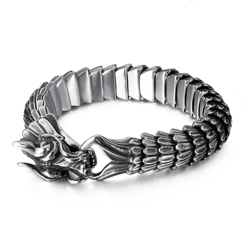 Punk Dragon Amulet Bracelet-Evani Naomi Jewelry