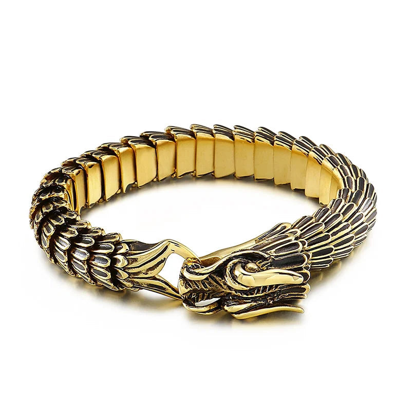 Punk Dragon Amulet Bracelet-Evani Naomi Jewelry