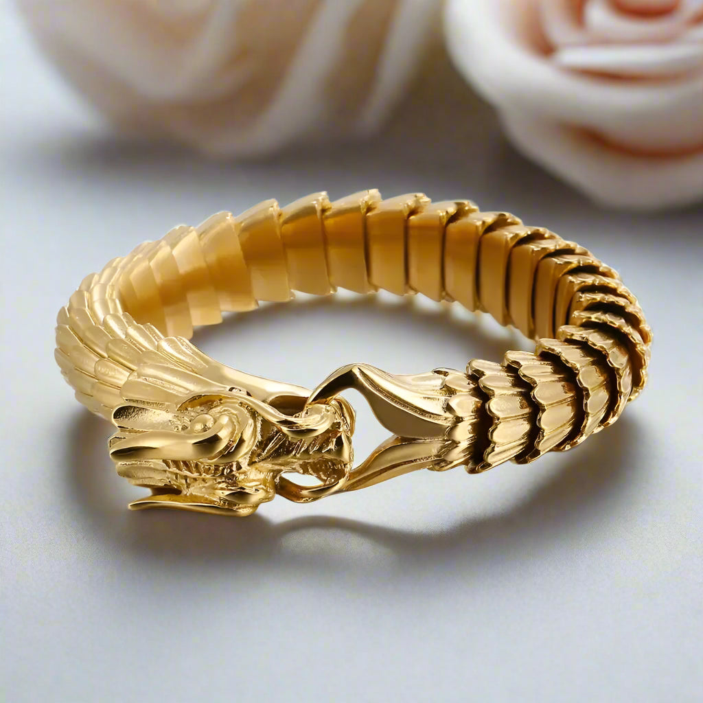 Punk Dragon Amulet Bracelet-Evani Naomi Jewelry