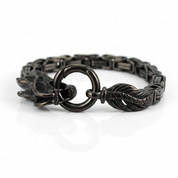 Punk Dragon Byzantine Double Link Chain Bracelet - Evani Naomi Jewelry