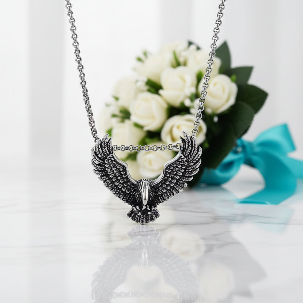 Punk Eagle Necklace-Evani Jewelry