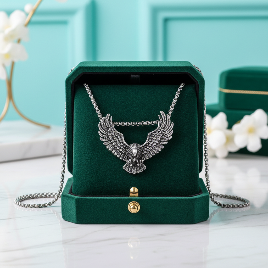 Punk Eagle Necklace - Evani Naomi Jewelry