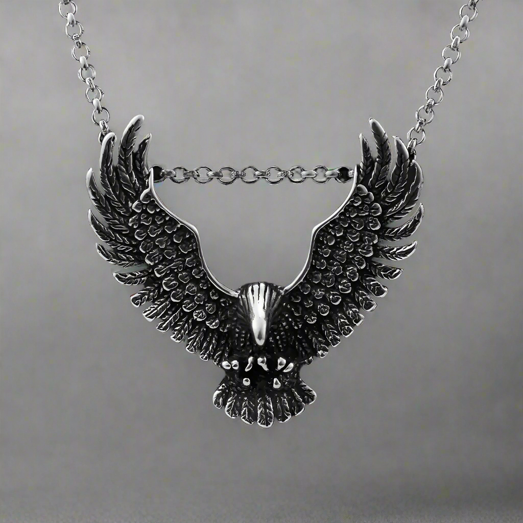 Punk Eagle Necklace-Evani Naomi Jewelry