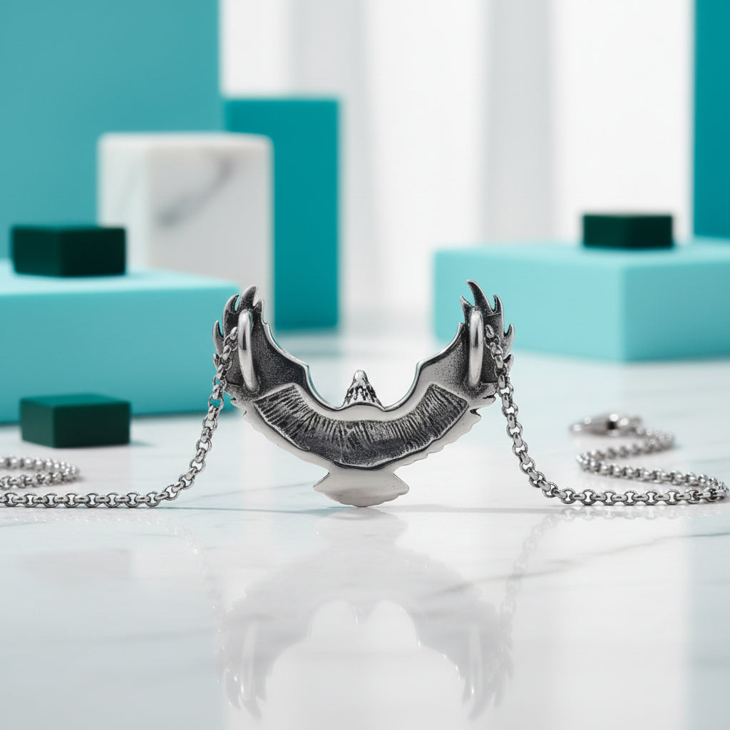 Punk Eagle Necklace-Evani Jewelry
