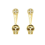 Punk Jackets Skull Ear Stud Earrings-Evani Naomi Jewelry