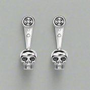 Punk Jackets Skull Ear Stud Earrings-Evani Naomi Jewelry