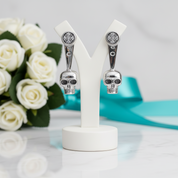 Punk Jackets Skull Ear Stud Earrings