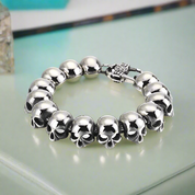 Punk Lots Of Skull Charm Bracelets-Evani Naomi Jewelry