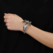 Punk Skeleton Chunky Bracelet-Evani Naomi Jewelry