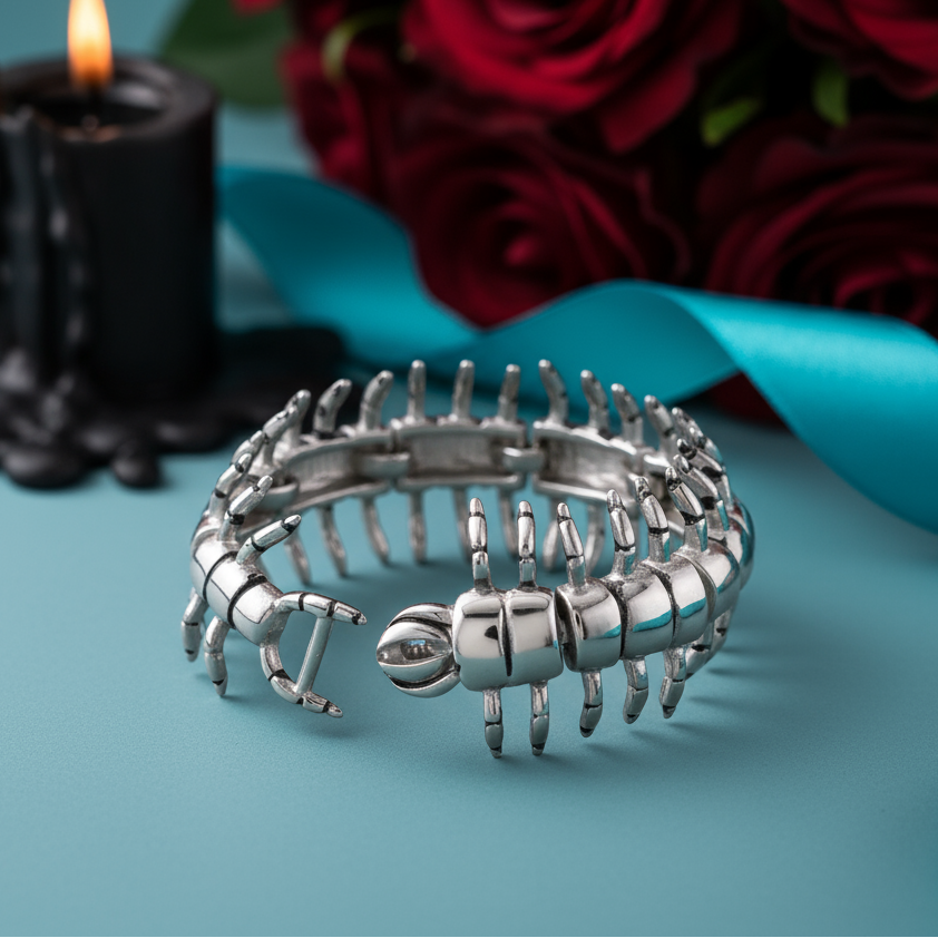 Punk Skeleton Chunky Bracelet-Evani Naomi Jewelry