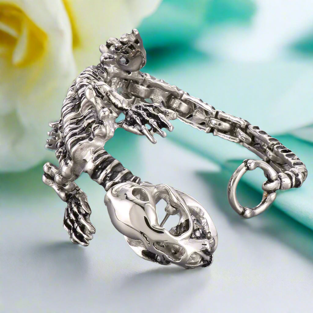 Punk Skeleton Chunky Bracelet-Evani Naomi Jewelry