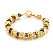 Punk Skull Beaded Gothic Bracelet-Evani Naomi Jewelry