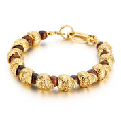 Punk Skull Beaded Gothic Bracelet-Evani Naomi Jewelry