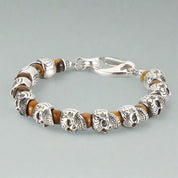 Punk Skull Beaded Gothic Bracelet-Evani Naomi Jewelry