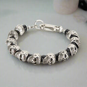 Punk Skull Beaded Gothic Bracelet-Evani Naomi Jewelry
